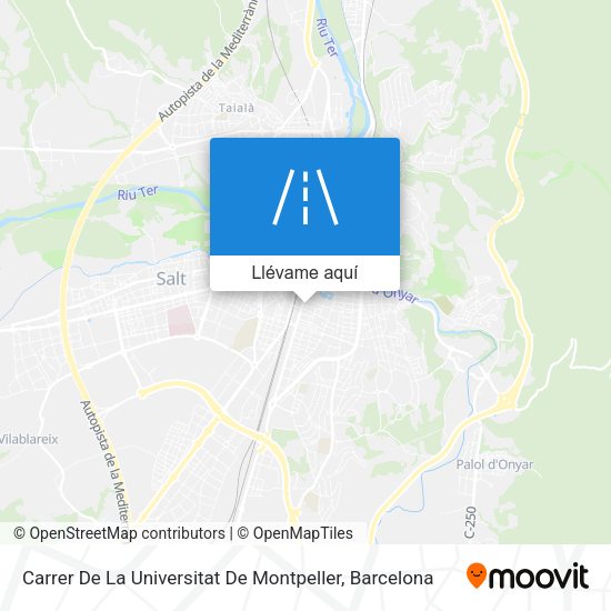 Mapa Carrer De La Universitat De Montpeller