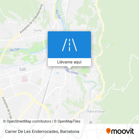 Mapa Carrer De Les Enderrocades