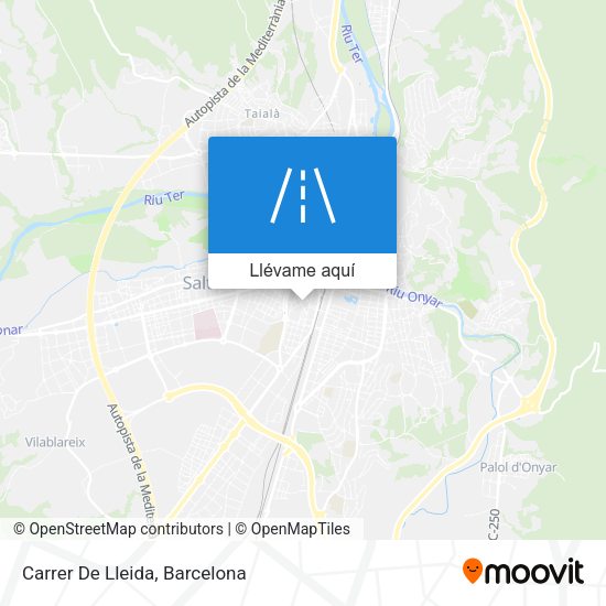 Mapa Carrer De Lleida