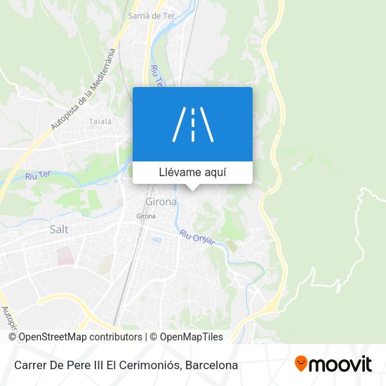 Mapa Carrer De Pere III El Cerimoniós