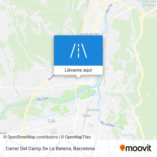 Mapa Carrer Del Camp De La Bateria