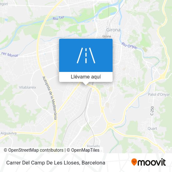 Mapa Carrer Del Camp De Les Lloses