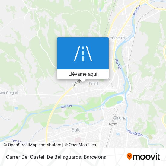 Mapa Carrer Del Castell De Bellaguarda