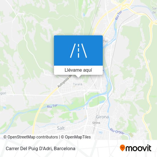 Mapa Carrer Del Puig D'Adri