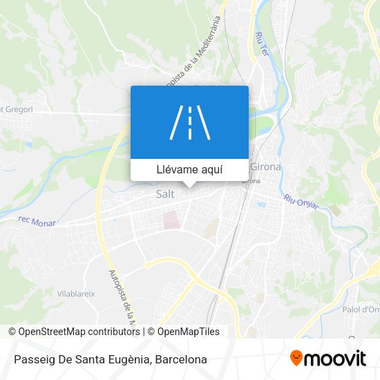 Mapa Passeig De Santa Eugènia