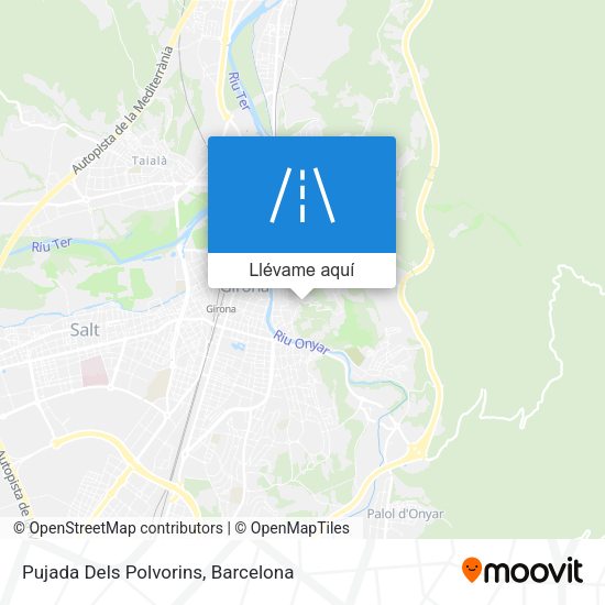 Mapa Pujada Dels Polvorins