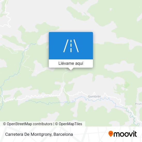 Mapa Carretera De Montgrony