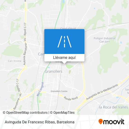 Mapa Avinguda De Francesc Ribas