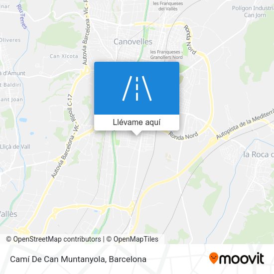 Mapa Camí De Can Muntanyola