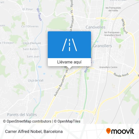 Mapa Carrer Alfred Nobel