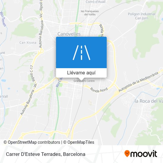 Mapa Carrer D'Esteve Terrades
