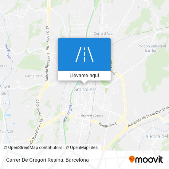 Mapa Carrer De Gregori Resina