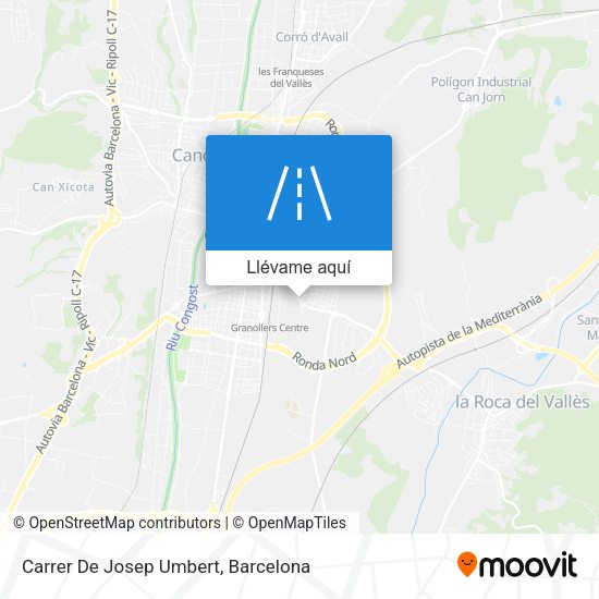 Mapa Carrer De Josep Umbert