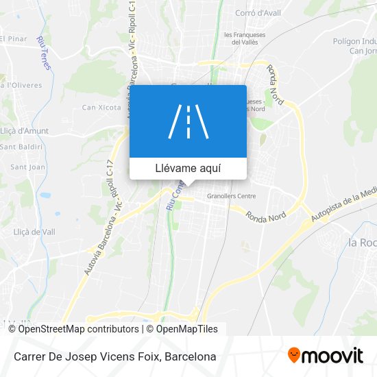 Mapa Carrer De Josep Vicens Foix