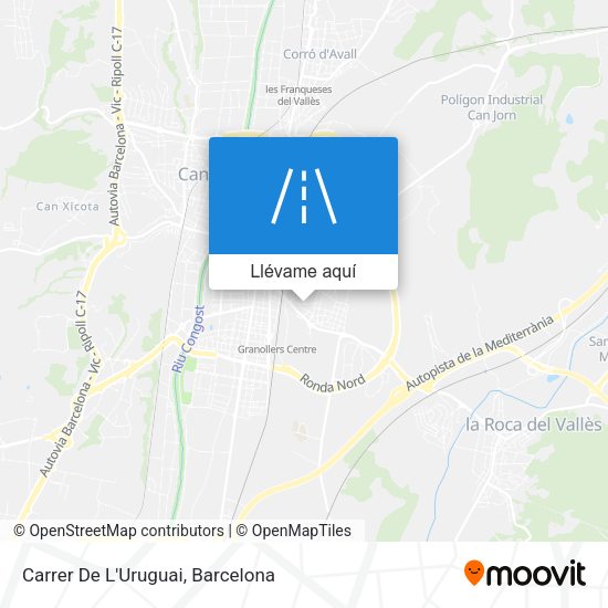 Mapa Carrer De L'Uruguai