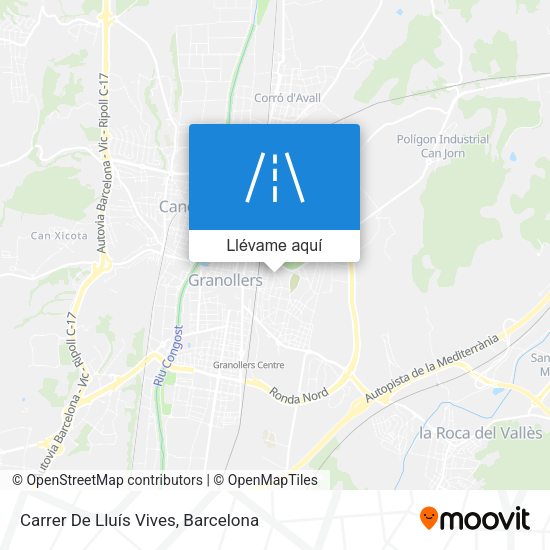 Mapa Carrer De Lluís Vives