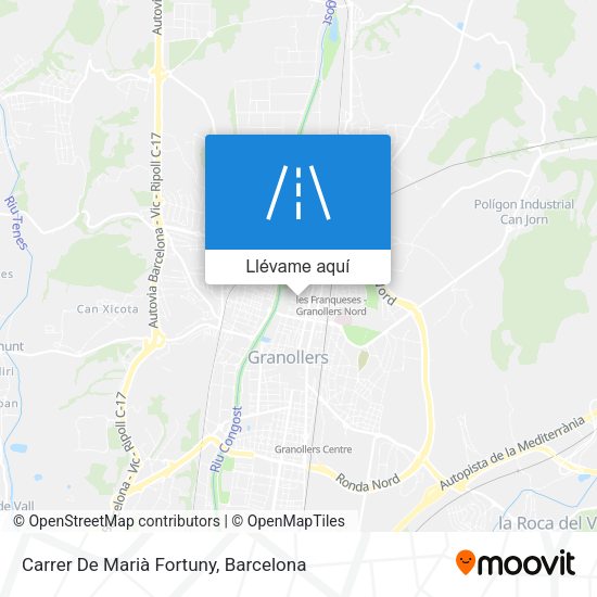 Mapa Carrer De Marià Fortuny