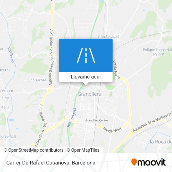 Mapa Carrer De Rafael Casanova