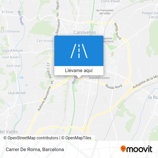 Mapa Carrer De Roma