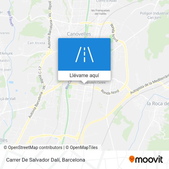 Mapa Carrer De Salvador Dalí