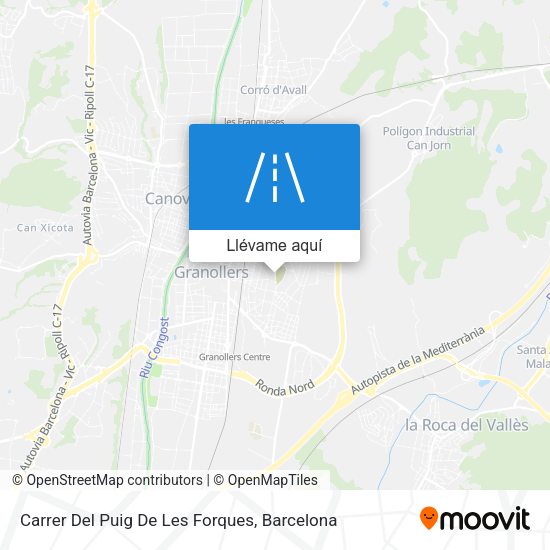 Mapa Carrer Del Puig De Les Forques