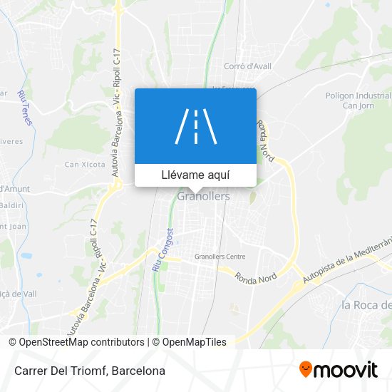 Mapa Carrer Del Triomf