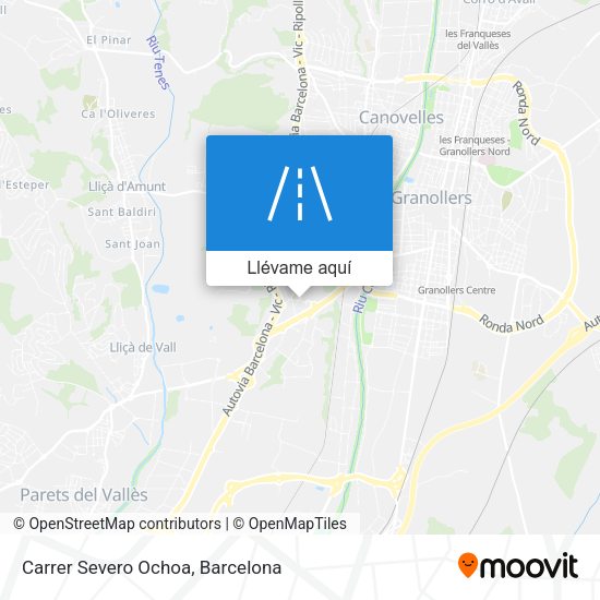 Mapa Carrer Severo Ochoa