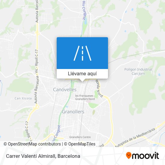 Mapa Carrer Valentí Almirall