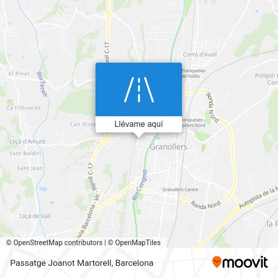 Mapa Passatge Joanot Martorell