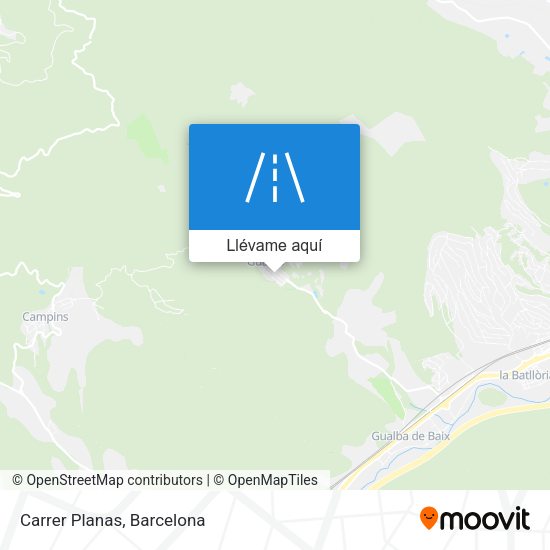 Mapa Carrer Planas