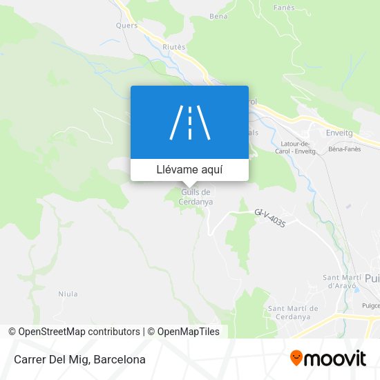 Mapa Carrer Del Mig