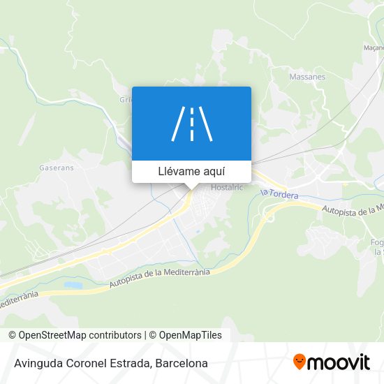 Mapa Avinguda Coronel Estrada