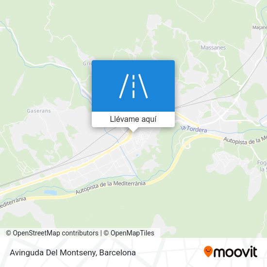 Mapa Avinguda Del Montseny