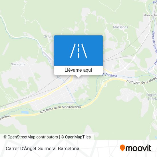 Mapa Carrer D'Àngel Guimerà