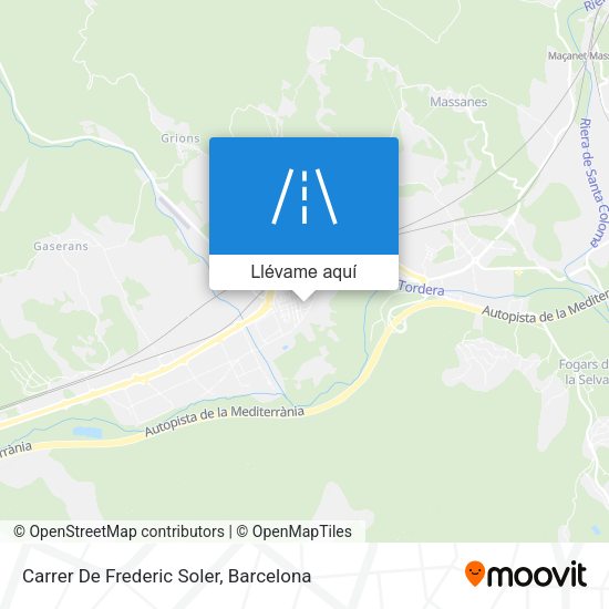 Mapa Carrer De Frederic Soler