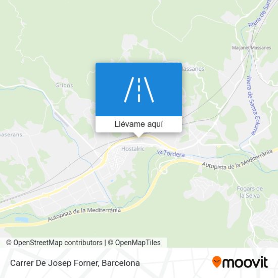 Mapa Carrer De Josep Forner
