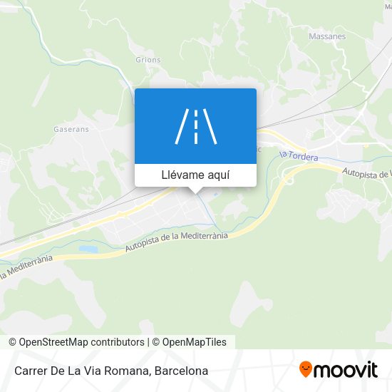 Mapa Carrer De La Via Romana