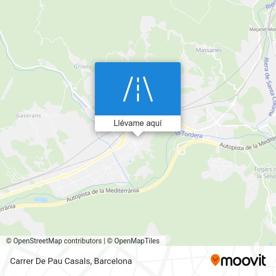 Mapa Carrer De Pau Casals