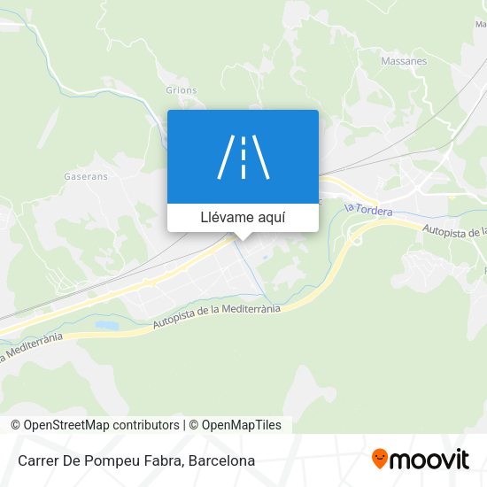 Mapa Carrer De Pompeu Fabra