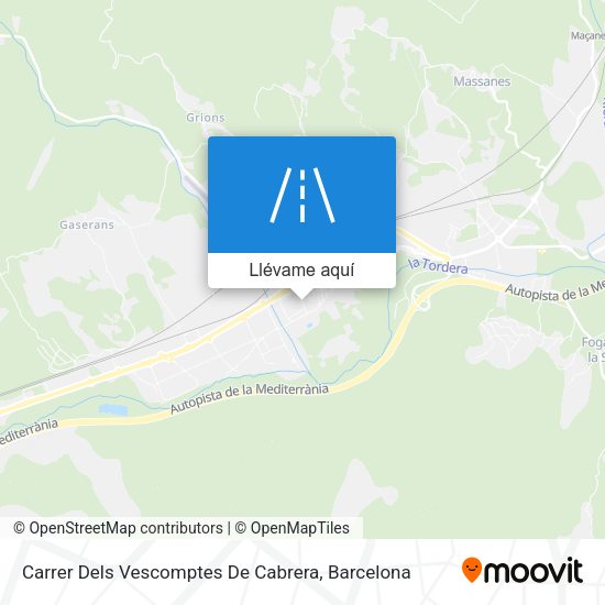 Mapa Carrer Dels Vescomptes De Cabrera