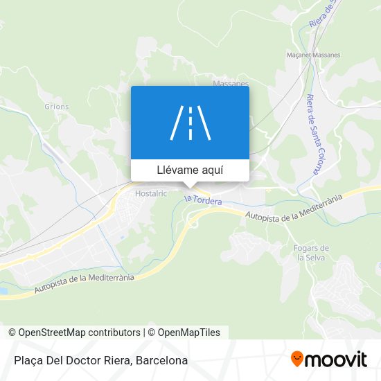Mapa Plaça Del Doctor Riera