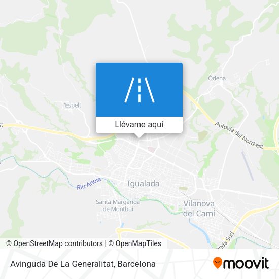 Mapa Avinguda De La Generalitat