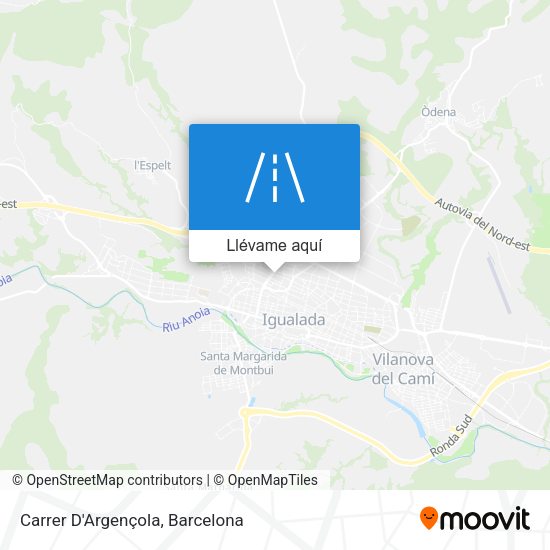 Mapa Carrer D'Argençola