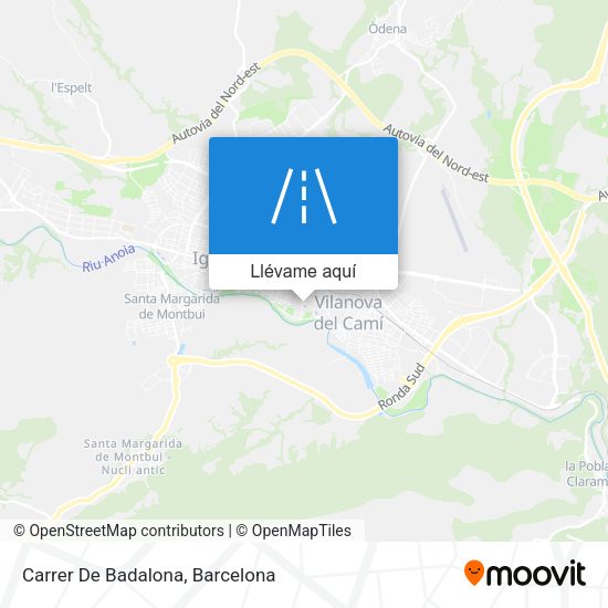 Mapa Carrer De Badalona
