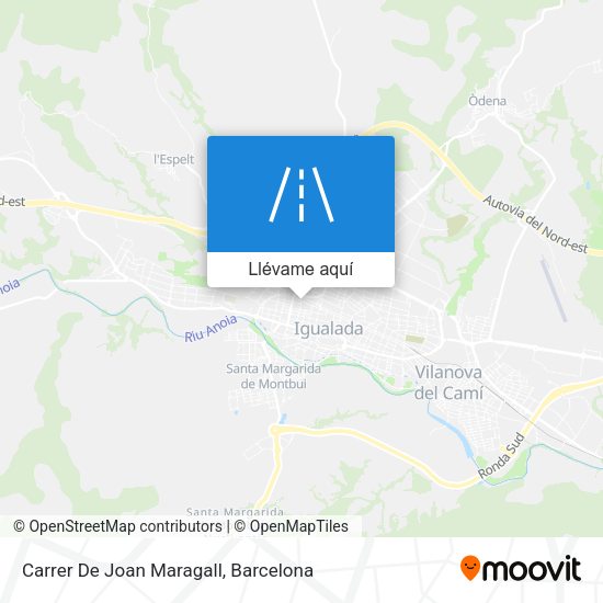 Mapa Carrer De Joan Maragall