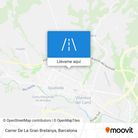 Mapa Carrer De La Gran Bretanya