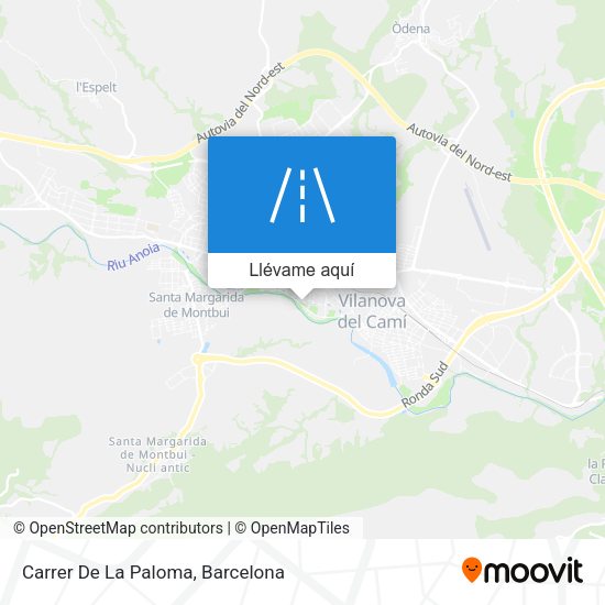 Mapa Carrer De La Paloma