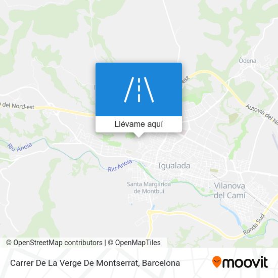 Mapa Carrer De La Verge De Montserrat
