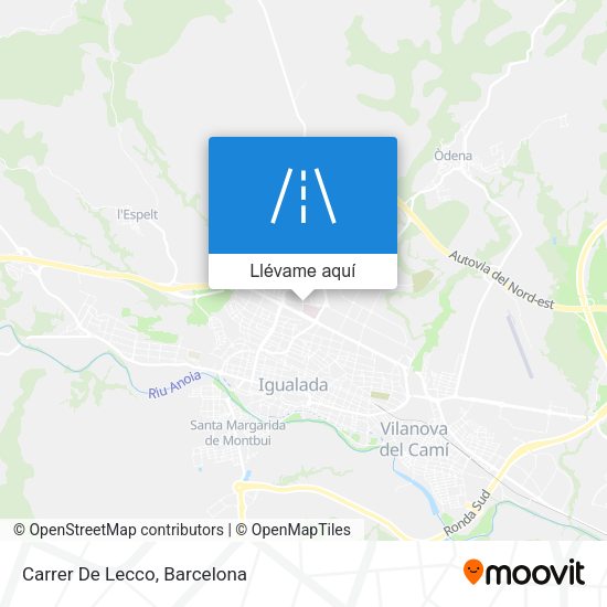 Mapa Carrer De Lecco