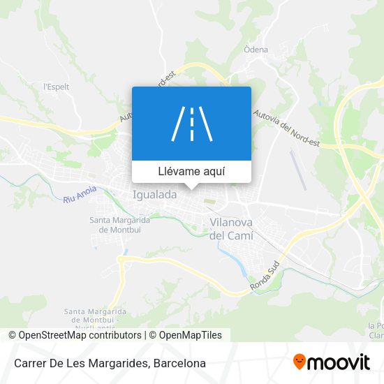 Mapa Carrer De Les Margarides